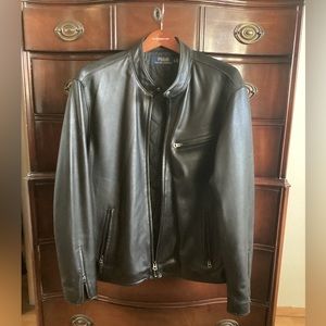 Ralph Lauren Polo Black Leather Jacket